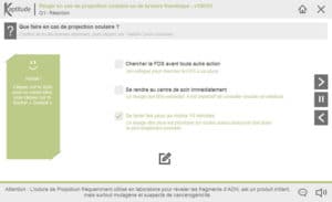 Réagir en cas de projection oculaire ou de brûlure thermique